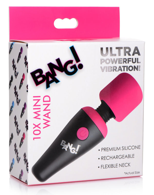 10X Ultra Powerful Silicone Mini Wand - Pink - Image 6