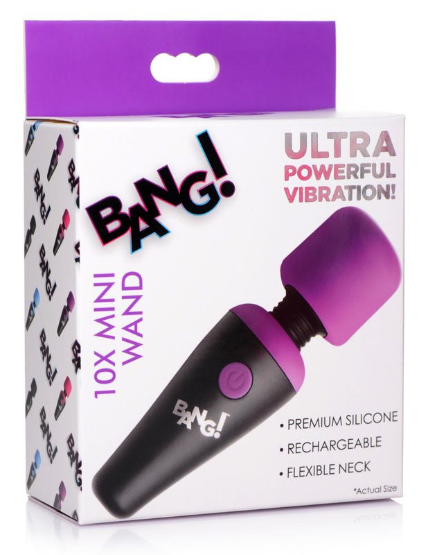 10X Ultra Powerful Silicone Mini Wand - Purple - Image 5