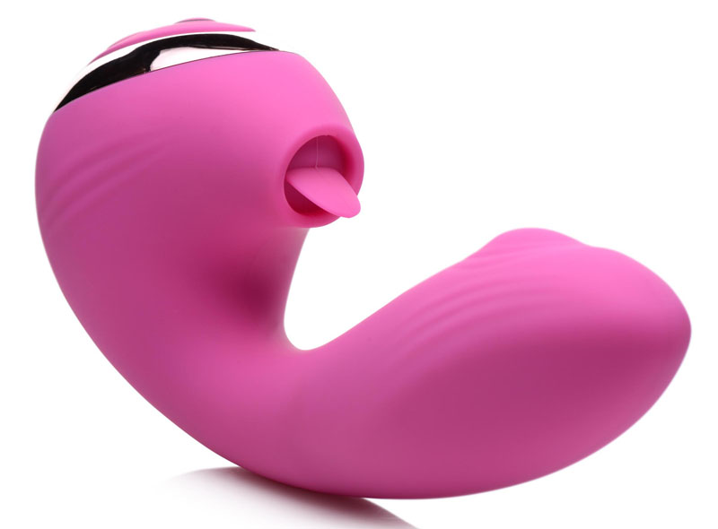10X Licking G-Throb Rechargeable Silicone Vibrator - Image 3