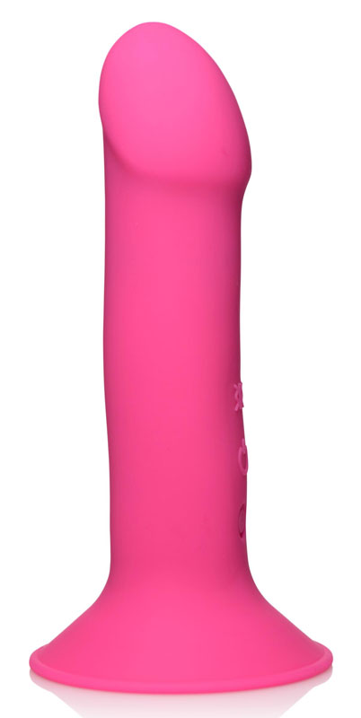 10X Squeezable Vibrating Dildo - Pink - Image 3