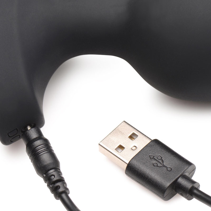 28X Laser Heart Silicone Anal Plug with Remote – Large - Image 9