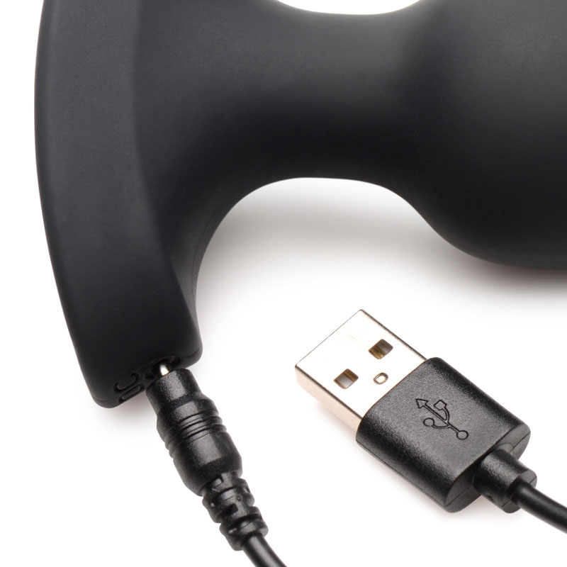 28X Laser Heart Silicone Anal Plug with Remote – Medium - Image 9