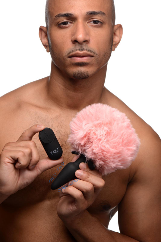 Vibrating Silicone Anal Plug with 3 Interchangeable Tails - Image 9