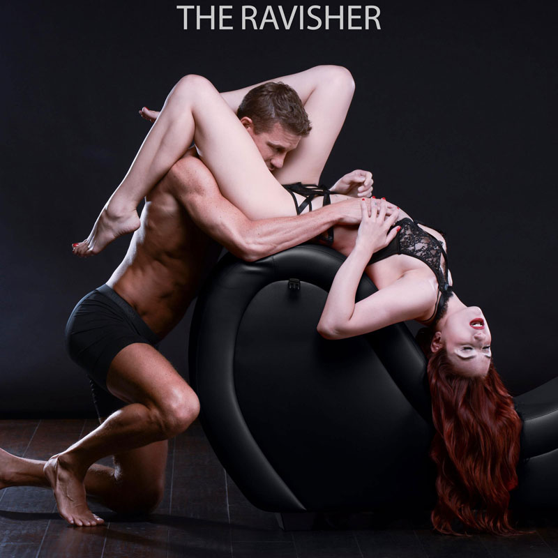 Kinky Couch Sex Chaise Lounge with Love Pillows - Black - Image 12