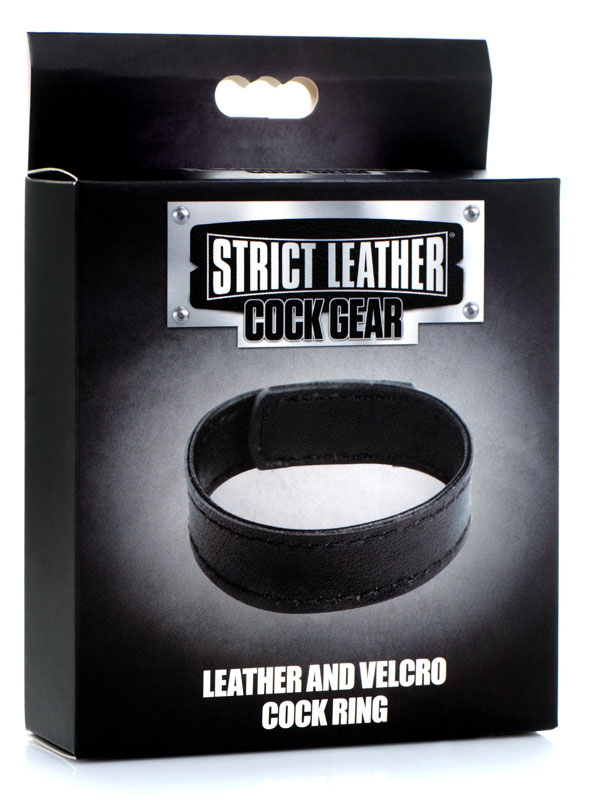 Leather and Velcro Cock Ring - Image 3