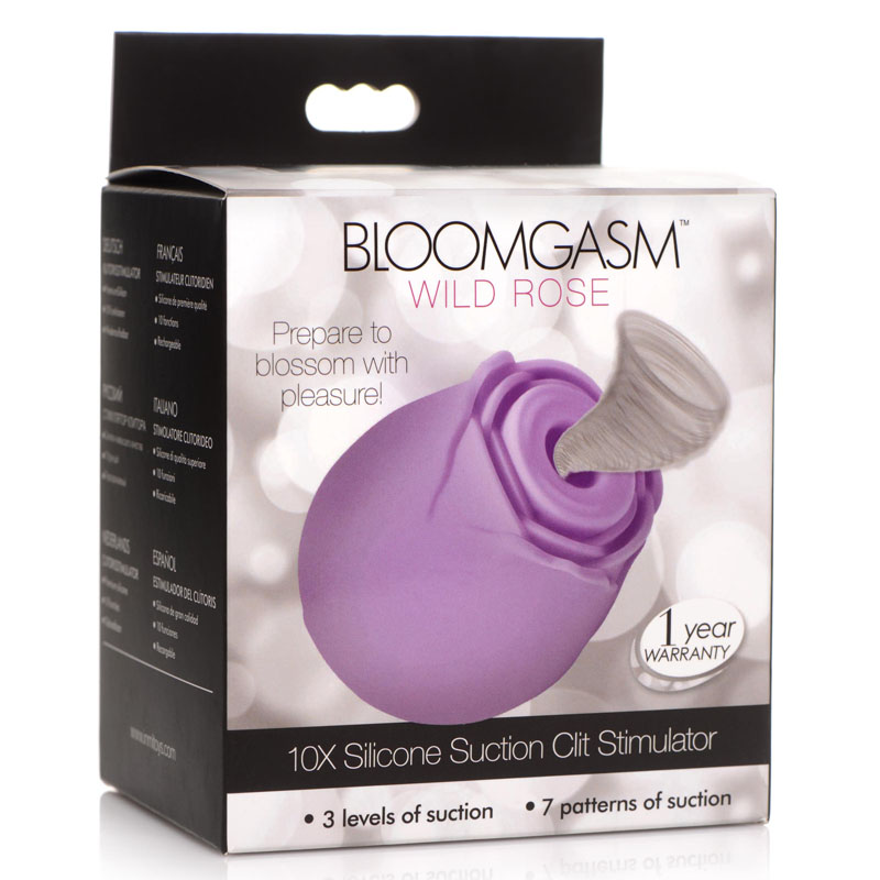 Bloomgasm Wild Rose 10X Suction Clit Stimulator - Purple - Image 8