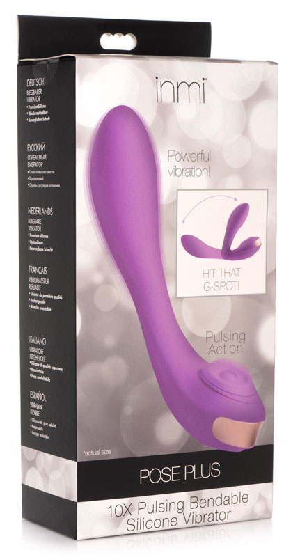 Pose Plus 10X Pulsing Bendable Silicone Vibrator - Image 8