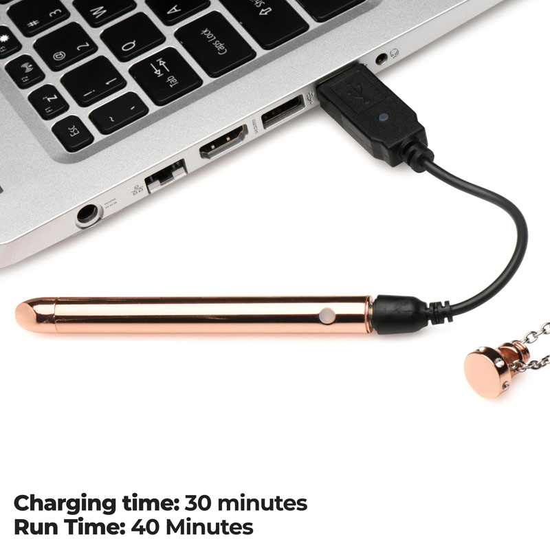 7X Vibrating Necklace - Rose Gold - Image 10