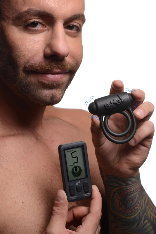 25X Vibrating Silicone Cock Ring with Remote Control - Image 2