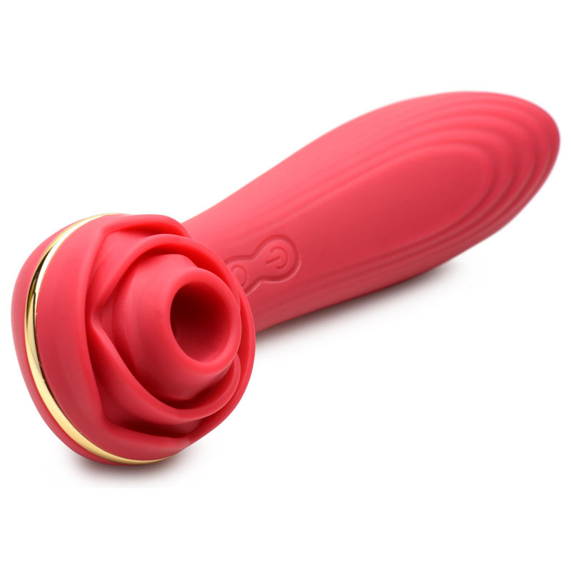 Passion Petals 10X Silicone Suction Rose Vibrator - Red - Image 6