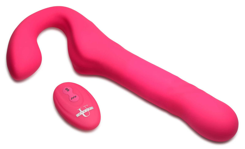 30X Thrusting and Vibrating Strapless Strap-On With Remote Control - Image 7
