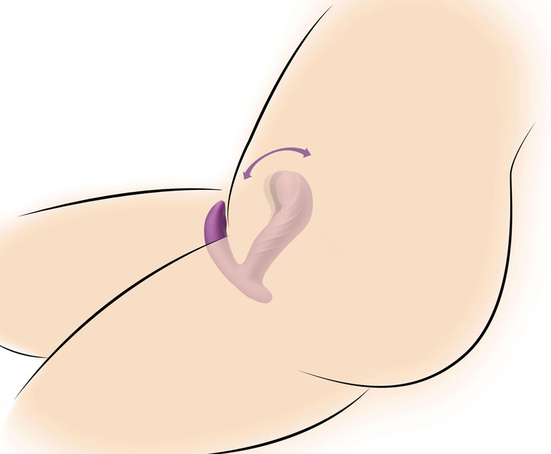 G-Rocker 10X Come Hither Silicone Vibrator with Remote Control - Image 2