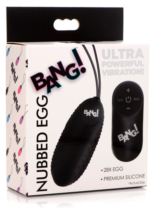 28X Nubbed Silicone Vibrating Egg with Remote Control - Image 5