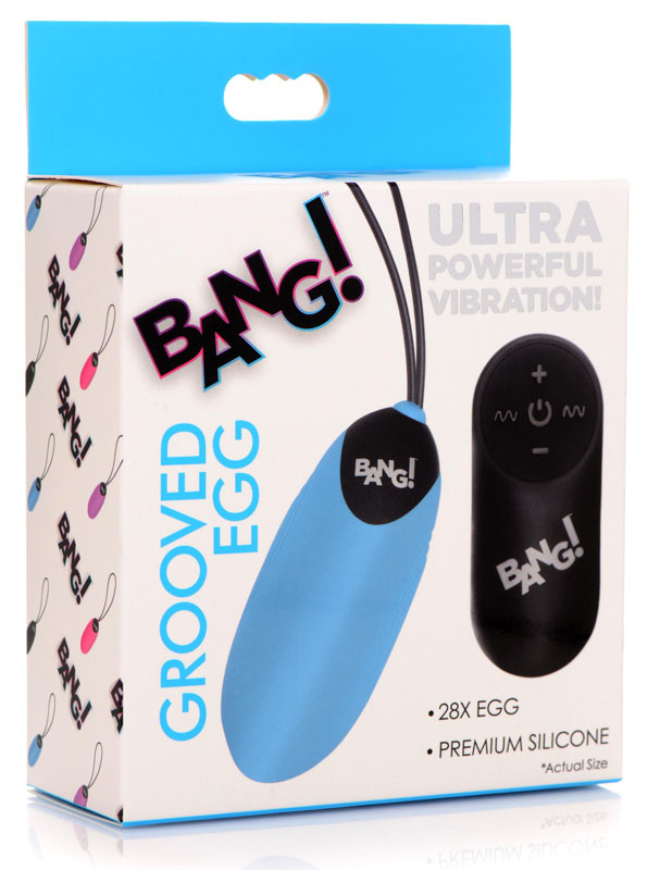 28X Grooved Silicone Vibrating Egg with Remote Control - Image 5