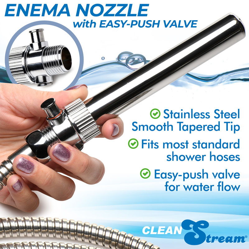 Enema Nozzle with Quick Shut Off/On Valve - Image 2
