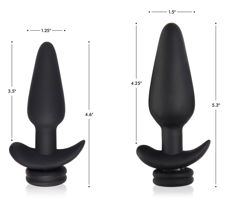 Small Vibrating Anal Plug with Interchangeable Bunny Tail - Black - Image 7