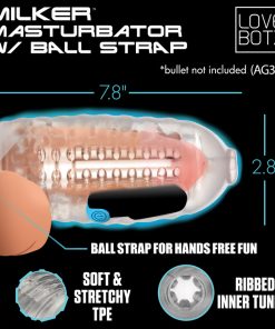 Milker Masturbator with Ball Strap