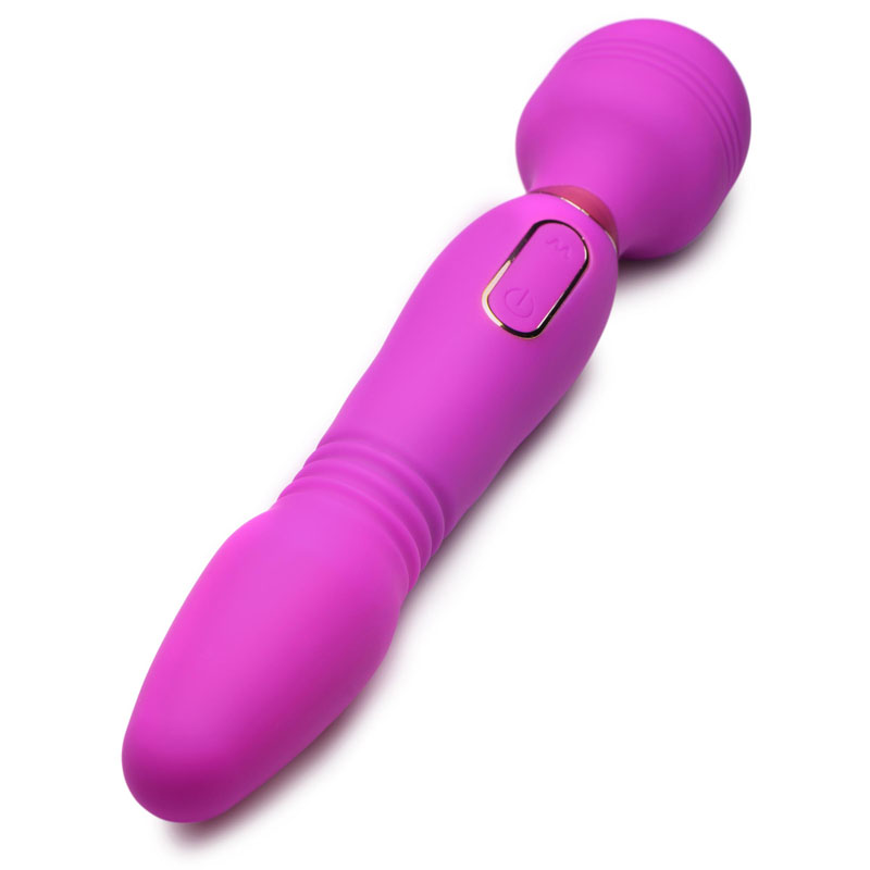 Ultra Thrust-Her Deluxe Thrusting and Vibrating Silicone Wand - Image 7