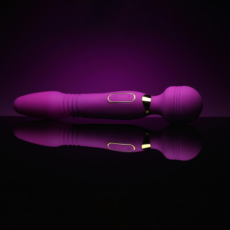 Ultra Thrust-Her Deluxe Thrusting and Vibrating Silicone Wand - Image 5