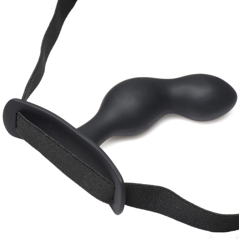 P-Spot Plugger 28X Silicone Prostate Plug with Comfort Harness and Remote Control - Image 6