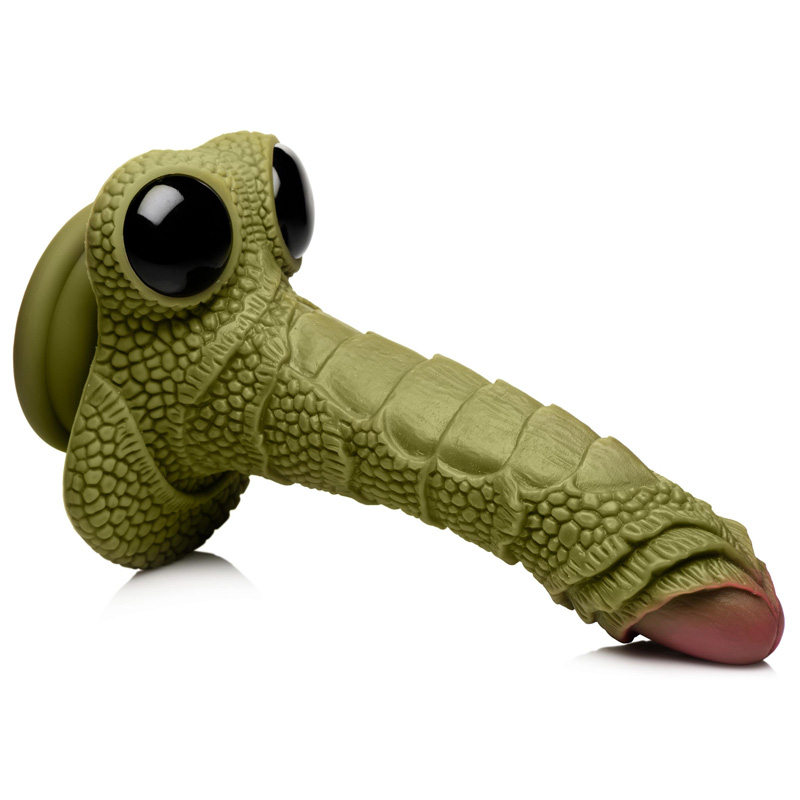 Swamp Monster Green Scaly Silicone Dildo - Image 5