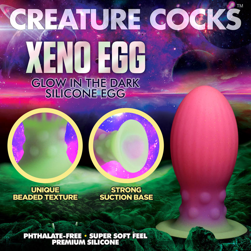 Xeno Egg Glow in the Dark Silicone Egg - Large - Image 3
