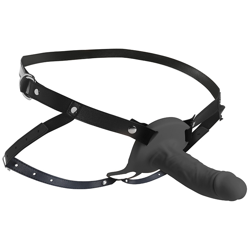 2 Inch Erection 28X Realistic Vibrating Silicone Penis Sheath with Remote - Black - Image 4