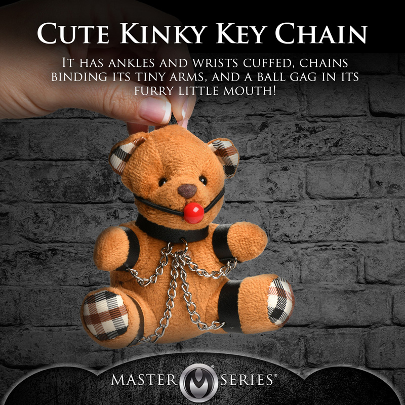 Gagged Teddy Bear Keychain - Image 3