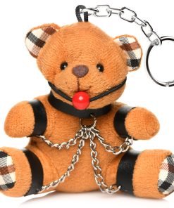 Gagged Teddy Bear Keychain