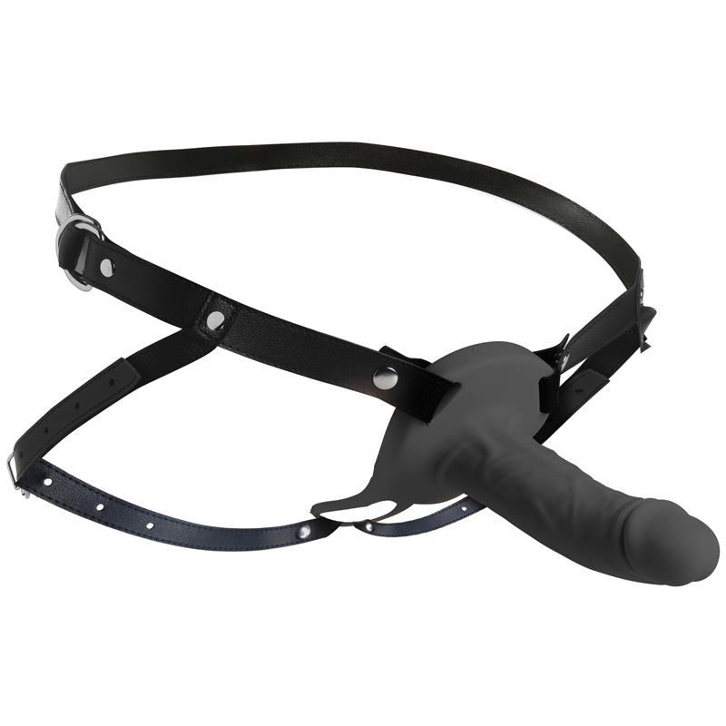 2 Inch Erection Realistic Silicone Penis Sheath - Black - Image 4