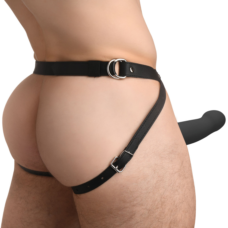 2 Inch Erection Smooth Silicone Penis Sheath - Black - Image 3