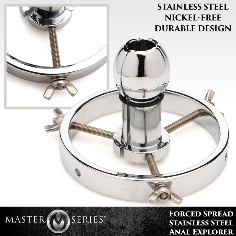 Forced Spread Stainless Steel Anal Explorer - Image 6
