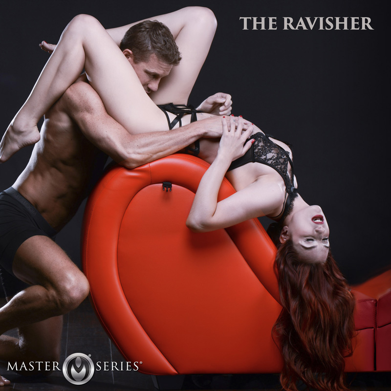 Detachable Kinky Couch Sex Chaise with Love Pillows - Red - Image 13