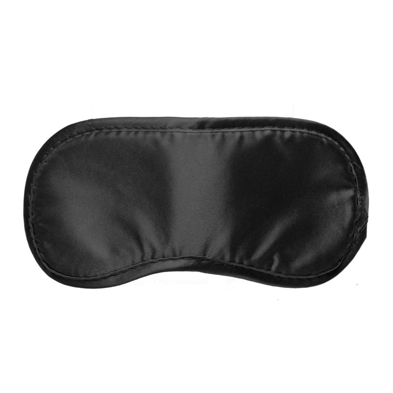 Black Satin Blindfold Mask - Image 3