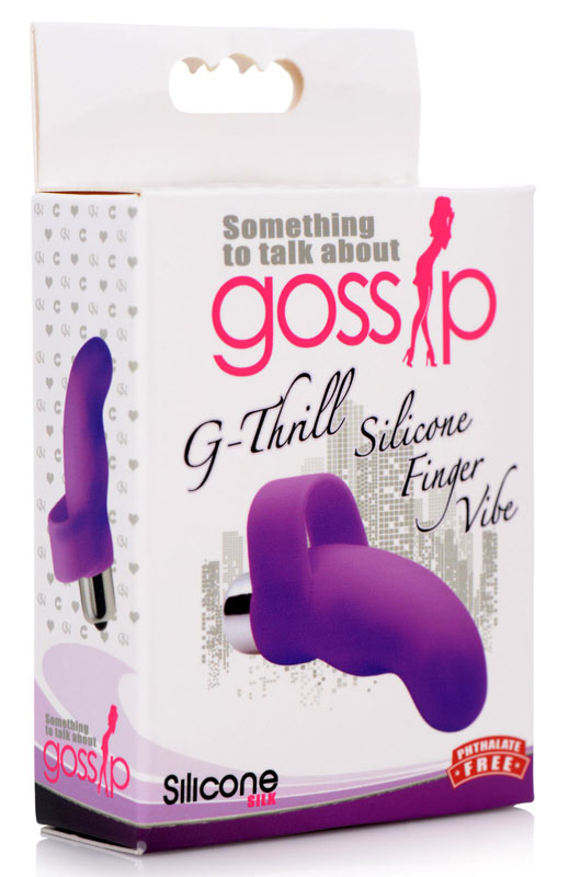 G-Thrill Silicone Finger Vibe - Purple - Image 6