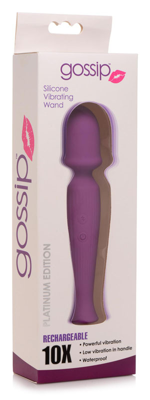 10X Silicone Wand Massager - Violet - Image 4