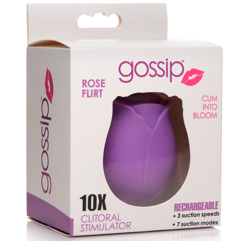 10X Rose Flirt Silicone Clitoral Stimulator - Image 11