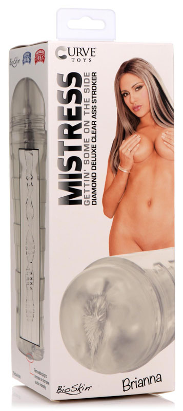 Mistress Brianna Diamond Deluxe Ass Stroker - Clear - Image 7