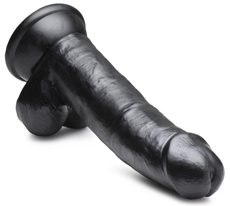 JOCK 8 Inch Dong with Balls Black - Image 3