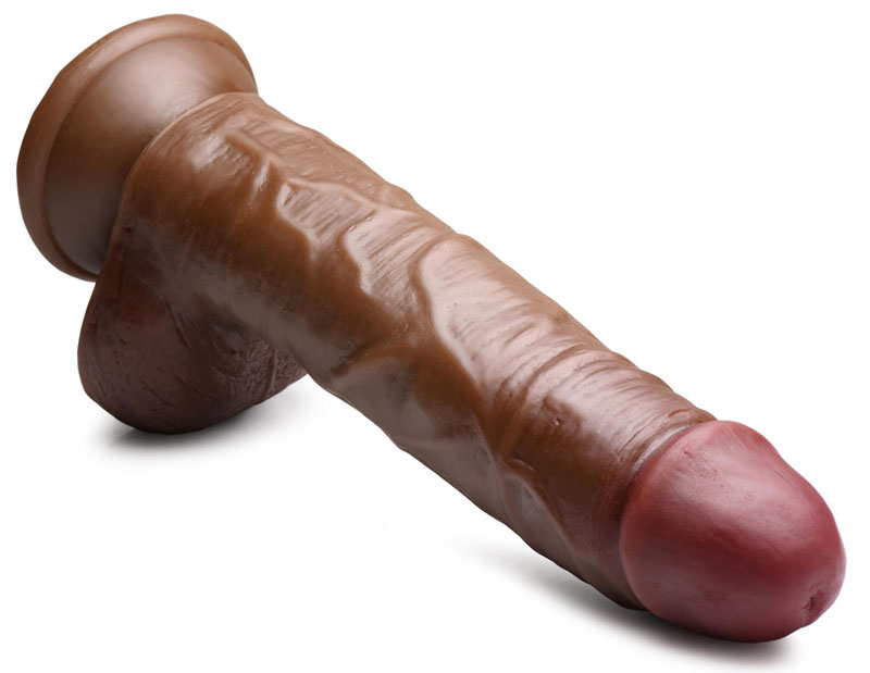 JOCK 9 Inch Dong with Balls Brown - Image 3