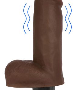 Jock Dark Vibrating Dildo with Balls - 6 Inch