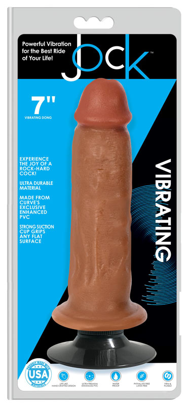 Jock Medium Vibrating Dildo - 7 Inch - Image 3
