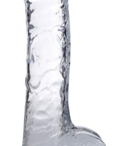 Jock C-Thru Dildo with Balls and Foreskin - 8 Inch