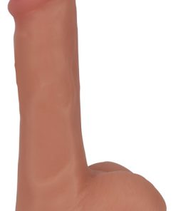 6 Inch Slim Dildo with Balls - Light