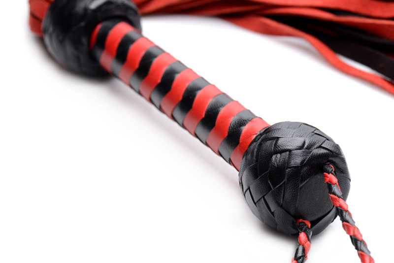Isabella Sinclaire Black and Red Suede Flogger - Image 4