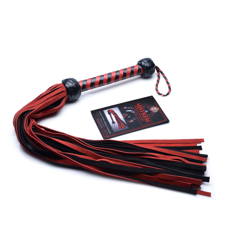 Isabella Sinclaire Black and Red Suede Flogger - Image 6
