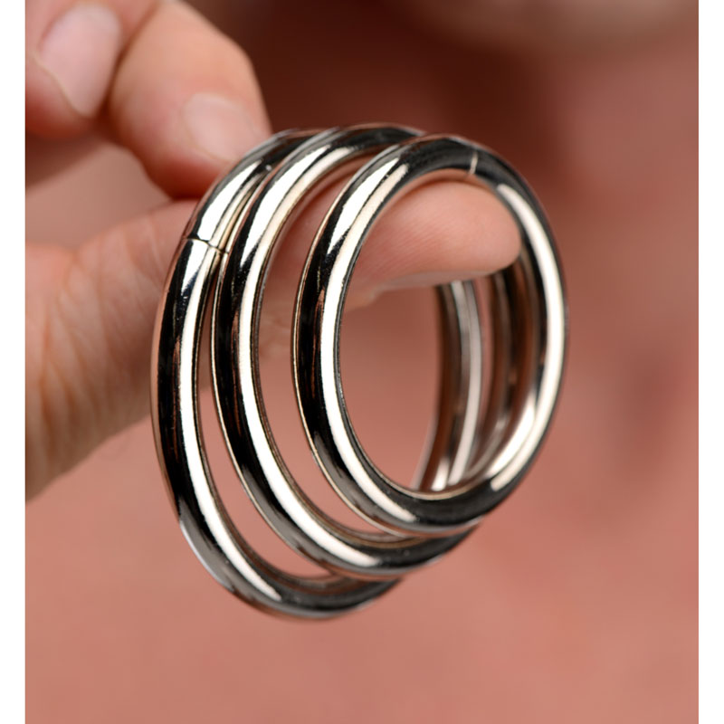 Trine Steel Ring Collection - Image 2