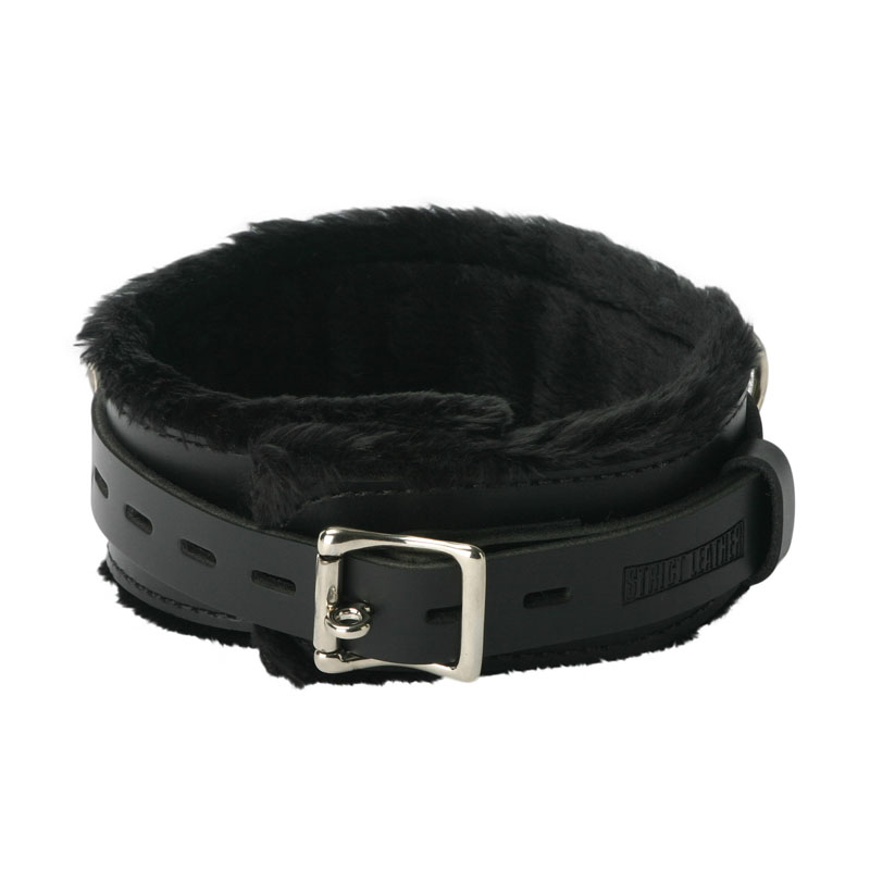 Strict Leather Premium Fur Lined Locking Collar- SM - Image 4