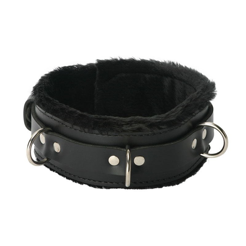 Strict Leather Premium Fur Lined Locking Collar- SM - Image 3