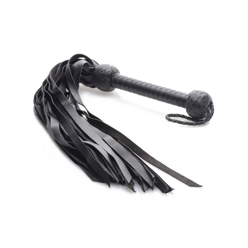 Strict Leather Premium Deerskin Flogger- Black - Image 4